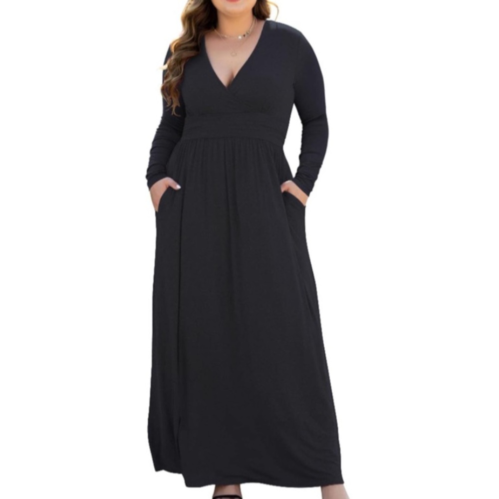 NWT HaoMeiLi Collection Maxi Dress with Pockets